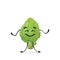 Cute artichoke character cartoon mascot vegetable healthy food concept isolated