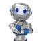 Cute artificial intelligence robot think