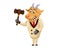 Cute Auction Animal Cartoon Character Illustration - Goat