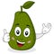 Cute Avocado Character with Thumbs Up