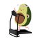 Cute avocado exercise cartoon hand drawn illustration.