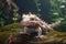 Cute axolotl. Generative Ai