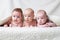 Cute babies on light background