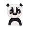 Cute baby animal portrait - panda bear.