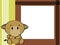 Cute baby camel background frame