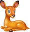 Cute baby deer cartoon