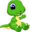 Cute baby dinosaur cartoon