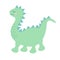 Cute baby dinosaur. Prehistoric cartoon character