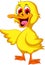 Cute baby duck cartoon