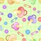 Cute baby elements pattern