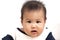 Cute Baby Expression Isolated With White