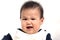 Cute Baby Expression Isolated With White