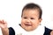 Cute Baby Expression Isolated With White