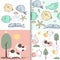 Cute baby fish and dog seamless pattern,for fabrics, textiles, children`s wear, wrapping paper