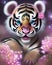 Cute Baby Girl Tiger Graphic