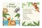 Cute baby jungle party invitation template