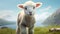 Cute Baby Lamb Standing By The Lake - Rendered In Cinema4d