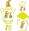 Cute Baby Layette with cute caterpillar and butterfly