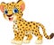 Cute baby lion smile cartoon