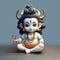 cute Baby Lord Shiva sitting picture