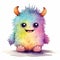 Cute Baby Monster Illustration Colorful Charm