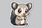 Cute baby possum sticker, Australian native animal series