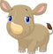 Cute baby rhino cartoon