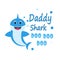 Cute baby shark vector illustration