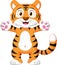 Cute baby tiger cartoon