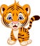 Cute baby tiger cartoon