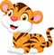 Cute baby tiger cartoon