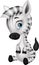 Cute baby zebra cartoon