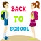 Cute back to school illustration