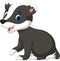 Cute badger cartoon