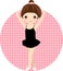 Cute ballet dancer,girl