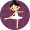 Cute ballet dancer,girl