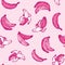 Cute Banana wallpaper. Vector file