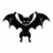 Cute Bat Silhouette: Fantastic Grotesque Style With Dark Humor
