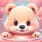 Cute bear with fine details - ai generated image