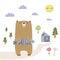 Cute bear illustration