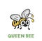 Cute bee cartoon quality illustration