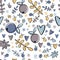 Cute berry seamless pattern. Pastel background for kids design.