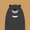 Cute big asian black bear