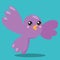 CUTE BIRD SMALL VIOLET 05