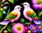 Cute birds - AI generated artwork