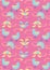 Cute birds with pink background seamless pattern 