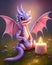 Cute Birthday Baby Dragon Graphic