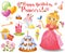 Cute birthday design elements