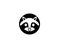 Cute Black raccoon logo