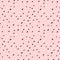 Cute black white confetti on pink background seamless pattern illustration